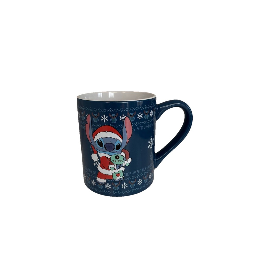 Disney Lilo And Stitch Christmas Coffee Mug  14oz